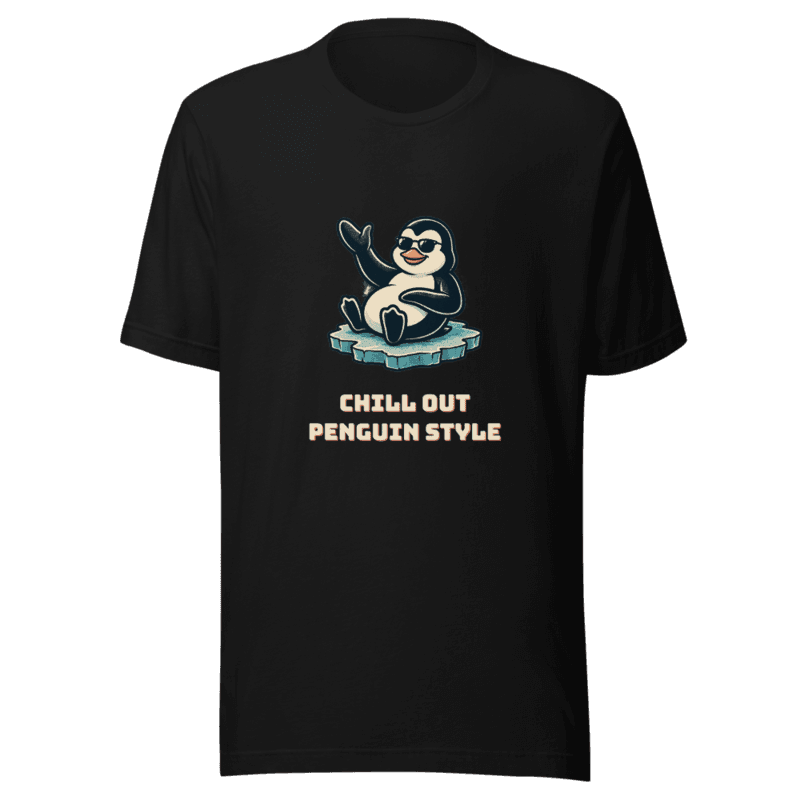 RetroPuns — Chill Out Penguin Style Tee