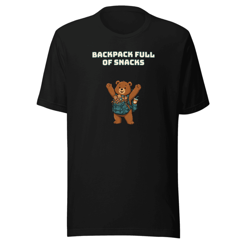 RetroPuns — Backpack Full of Snacks Tee