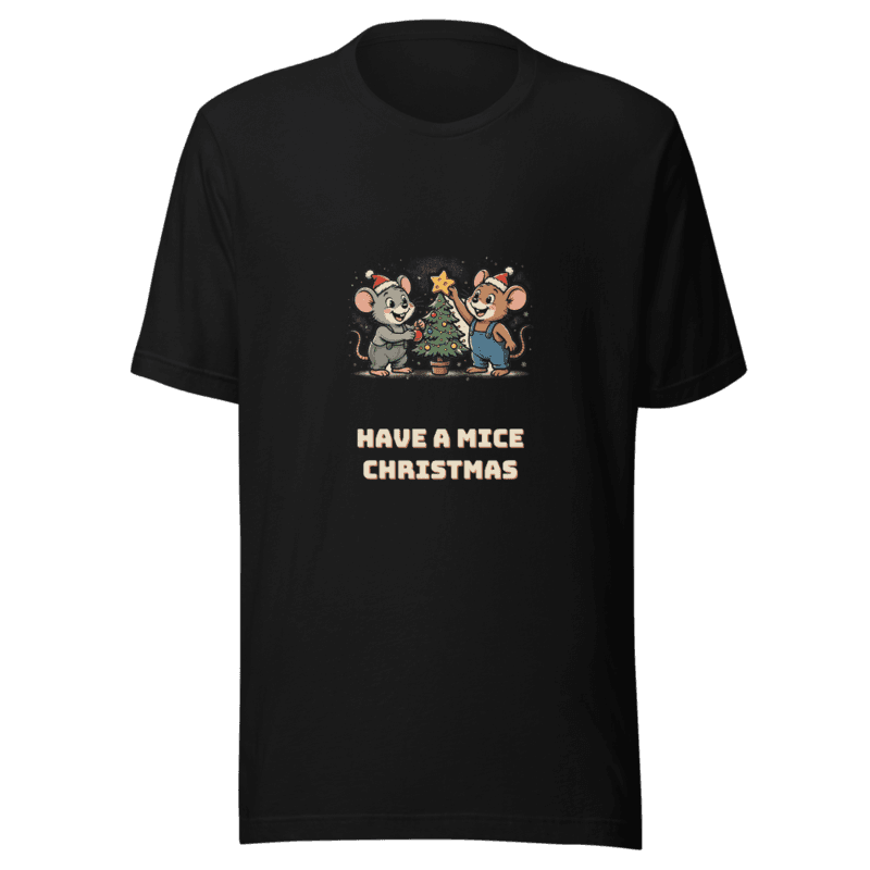 RetroPuns — Have a Mice Christmas Tee