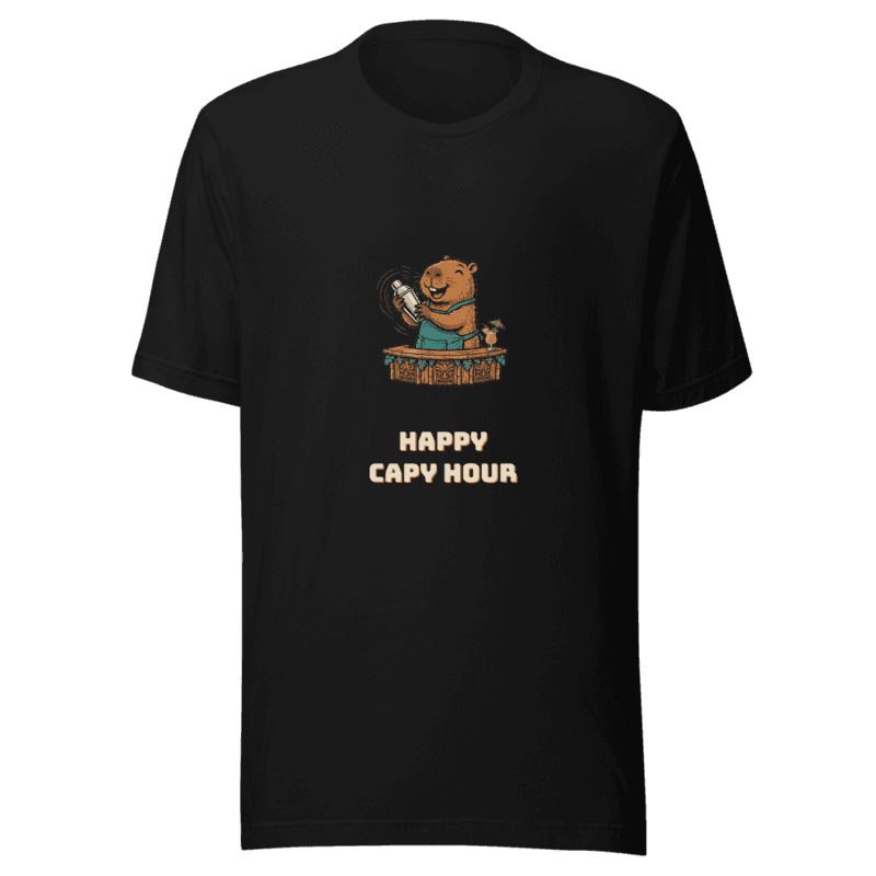 RetroPuns — Happy Capy Hour Tee
