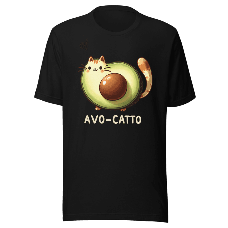 RetroPuns — Avo-Catto Tee