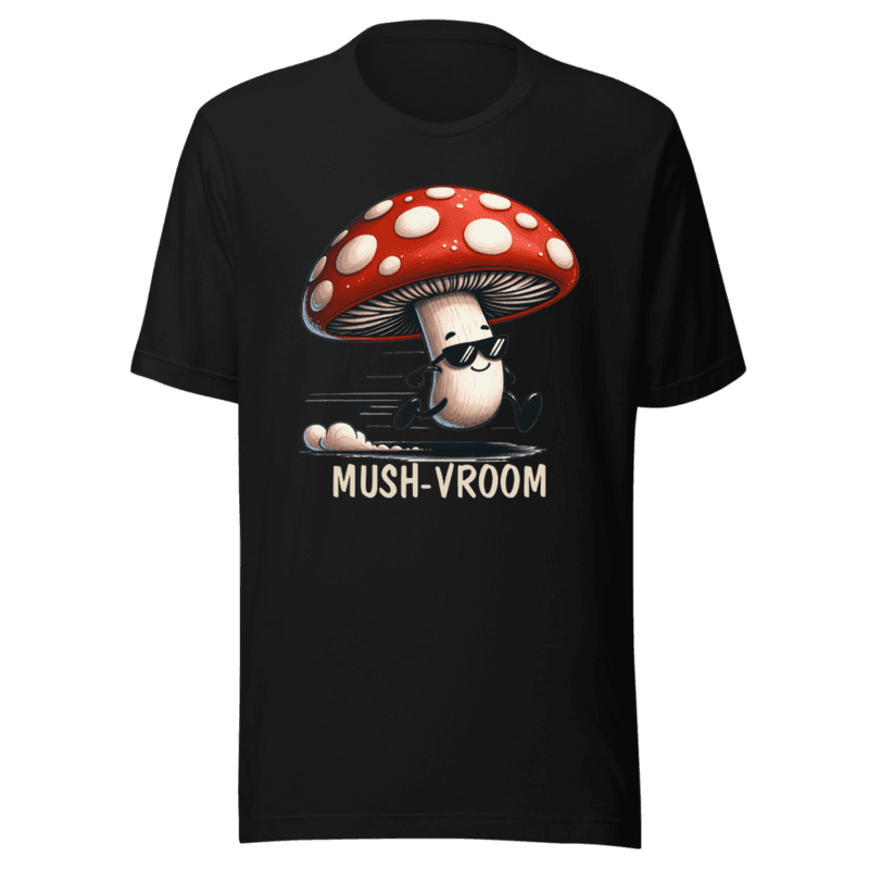 RetroPuns — Mush-Vroom Tee