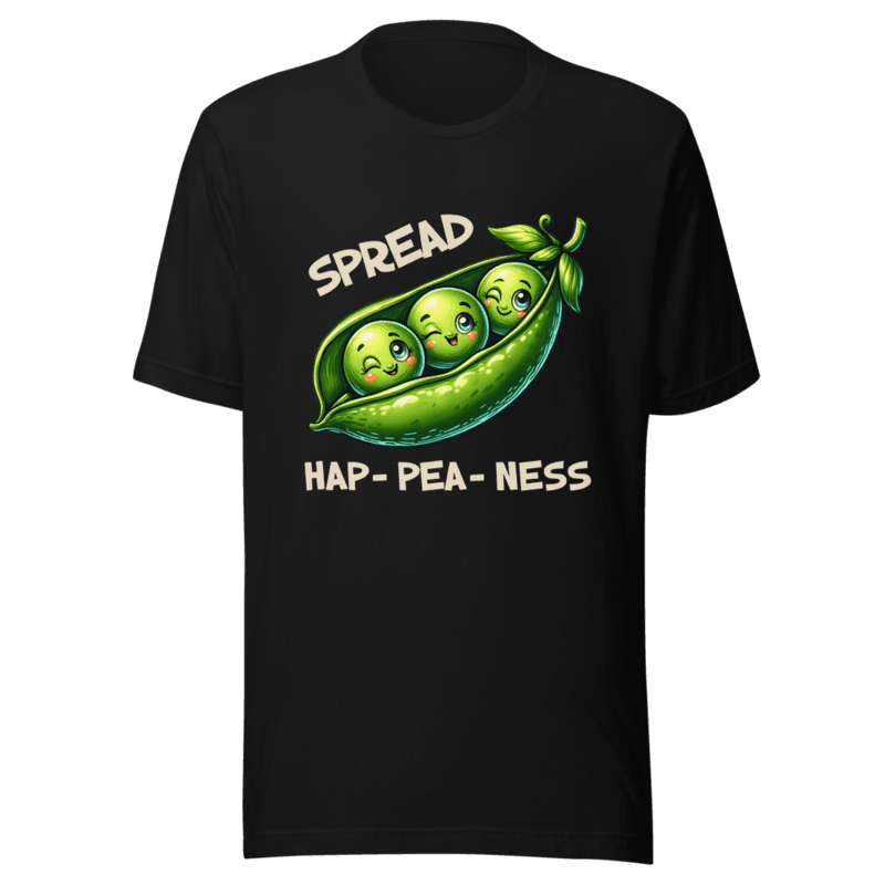 RetroPuns — Spread Hap-Pea-Ness Tee