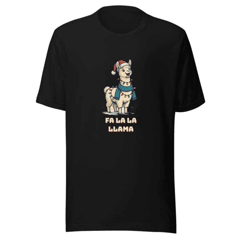RetroPuns — Fa La La Llama Tee