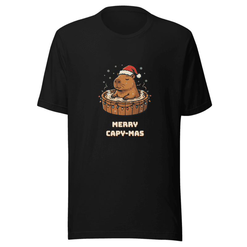 RetroPuns — Merry Capy-mas Tee