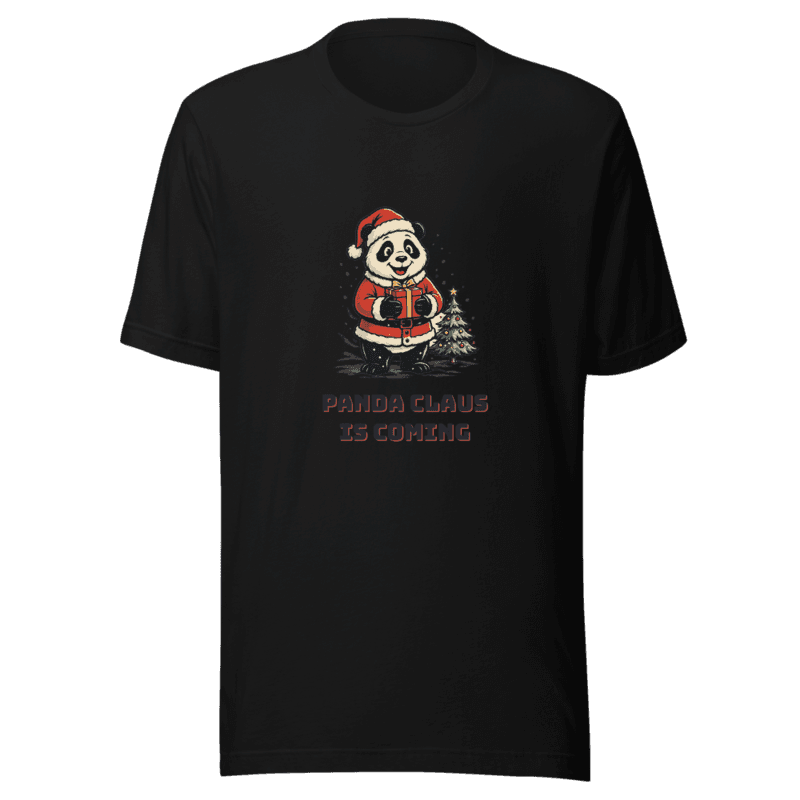 RetroPuns — Panda Claus Is Coming Tee