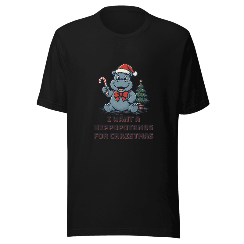 RetroPuns — I Want a Hippopotamus for Christmas Tee