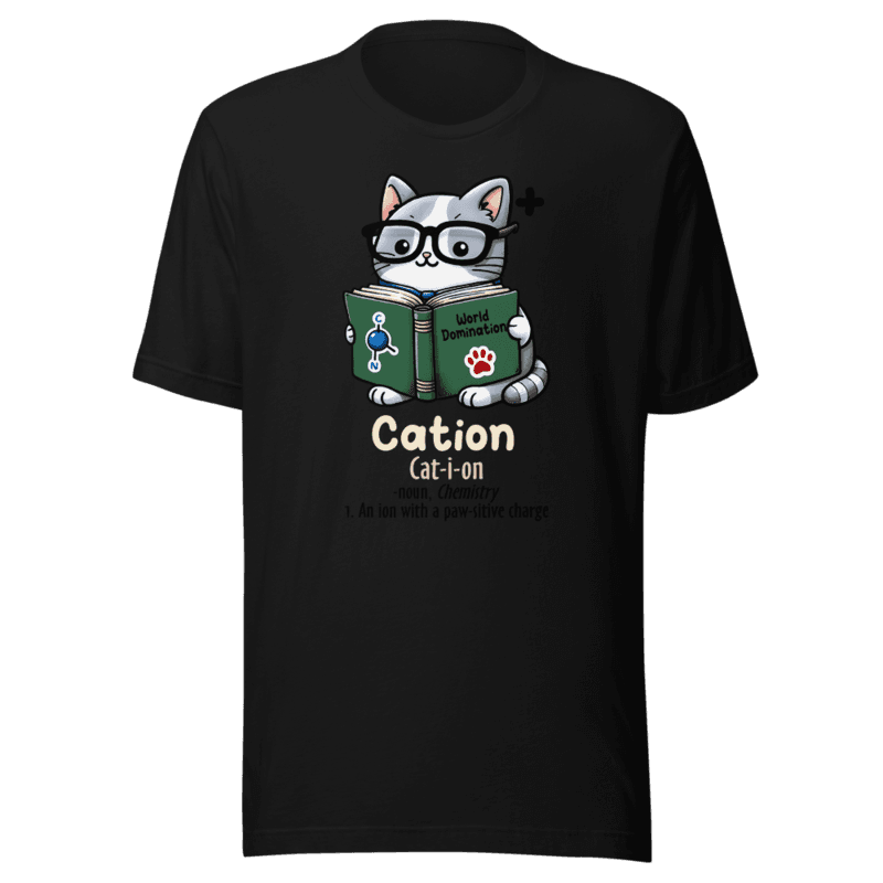 RetroPuns — Cation Cat Tee