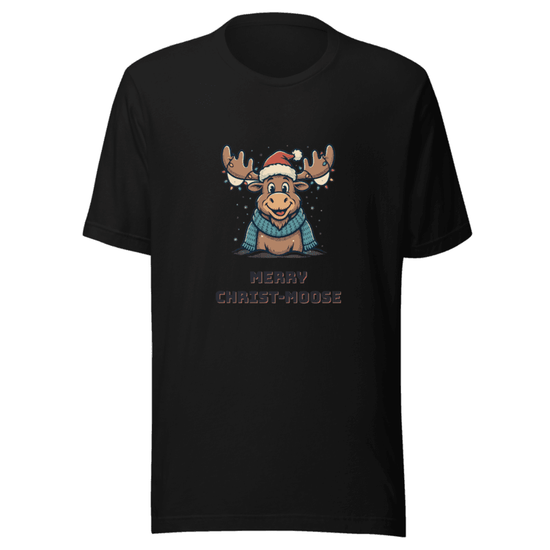 RetroPuns — Merry Christ-moose Tee
